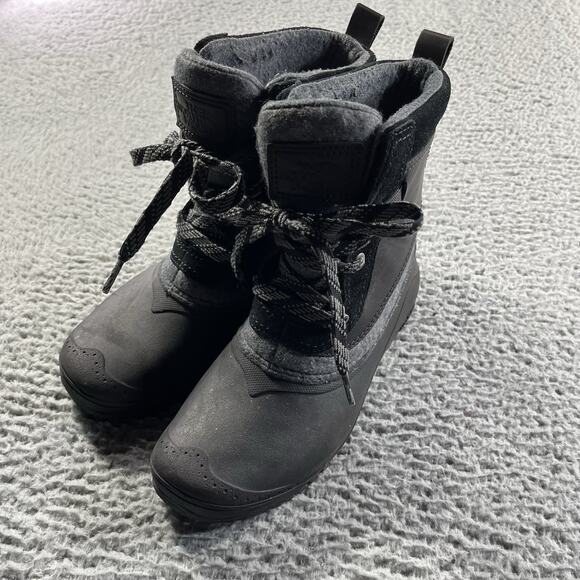 The North Face Boots Shellista III Shorty Womens 8 Black Gray Hiking Insulated - Picture 1 of 10